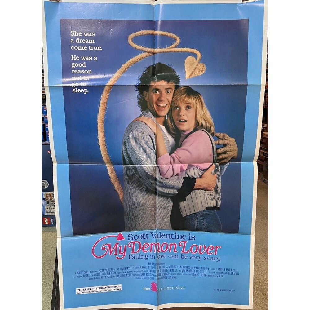 1987 “My Demon Lover” ORIGINAL MOVIE POSTER 27” X 41” One Sheet Funny Romance!